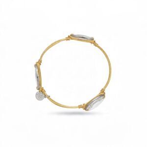 Bourbon and Bow ties gold coin bracelet